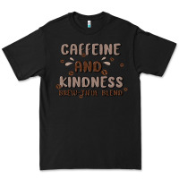 Black caffeine & kindness Premium Tee - MaliasSmallBusiness