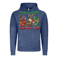 Vintage Denim Rockin' Around The Christmas Tree Vintage Hoodie - BundleAndBundleShop
