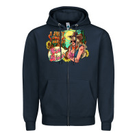Navy I just smile and say god bless Zipper Hoodie - HowdyJamesFarm