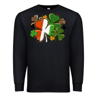 Black Irish flag shamrock St. Patricks Day Premium Sweatshirt - FaDigitalArtStudio