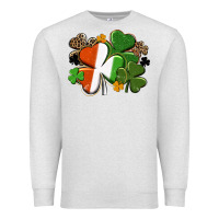 Oatmeal Heather Irish flag shamrock St. Patricks Day Premium Sweatshirt - FaDigitalArtStudio