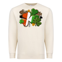Sandshell Irish flag shamrock St. Patricks Day Premium Sweatshirt - FaDigitalArtStudio
