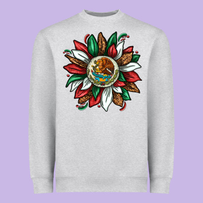 Mexican Sunflower Heavyweight Sweatshirt Designed By Texasbilliewilder