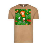Vintage Camel soccer ball uniform and shoes seamless pattern Vintage Tee - BundleAndBundleShop