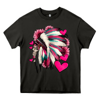 Asphalt indian headdress with hearts valentine's day Heavy Core Tee - Jasminsmagicworld