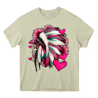 Mossy indian headdress with hearts valentine's day Heavy Core Tee - Jasminsmagicworld