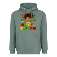 Sage black is beautiful Heavyweight Hoodie - FaDigitalArtStudio