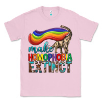 Bubblegum Pink Lgbtq Make Homophobia Extinct Classic Tee - BundleAndBundleShop