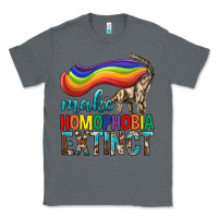 Charcoal Heather Lgbtq Make Homophobia Extinct Classic Tee - BundleAndBundleShop