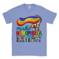 Colony Blue Lgbtq Make Homophobia Extinct Classic Tee - BundleAndBundleShop