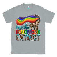 Heather Grey Lgbtq Make Homophobia Extinct Classic Tee - BundleAndBundleShop