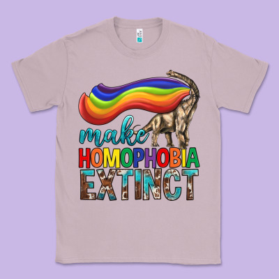Lgbtq Make Homophobia Extinct Classic Tee Designed By Bundleandbundleshop