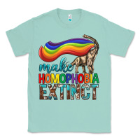 Seafoam Lgbtq Make Homophobia Extinct Classic Tee - BundleAndBundleShop