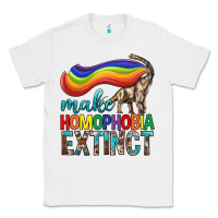White Lgbtq Make Homophobia Extinct Classic Tee - BundleAndBundleShop