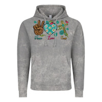 Cloud Rock Peace Love Cross Vintage Hoodie - BundleAndBundleShop