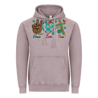 Vintage Zinc Peace Love Cross Vintage Hoodie - BundleAndBundleShop