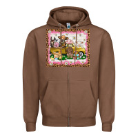 Chestnut Easter Day with farm animals tumbler Zipper Hoodie - HowdyJamesFarm