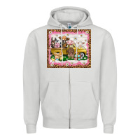 Dove Grey Easter Day with farm animals tumbler Zipper Hoodie - HowdyJamesFarm