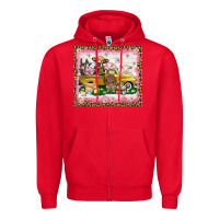 Red Easter Day with farm animals tumbler Zipper Hoodie - HowdyJamesFarm