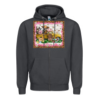 Smoke Easter Day with farm animals tumbler Zipper Hoodie - HowdyJamesFarm