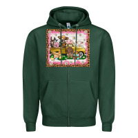 Sports Green Easter Day with farm animals tumbler Zipper Hoodie - HowdyJamesFarm