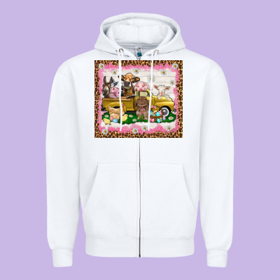 Easter Day With Farm Animals Tumbler Zipper Hoodie Designed By Howdyjamesfarm