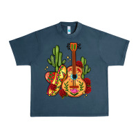 Midnight Navy mexican guitar Urban Heavy Tee - LillyAllenDesigns