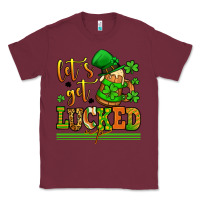 Burgundy lets get lucked up st patricks Classic Tee - LillyAllenDesigns