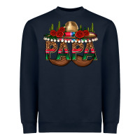 Navy Papa Heavyweight Sweatshirt - texasbilliewilder