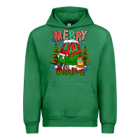 Emerald merry christmas car Urban Hoodie - CowhideDigitalArt