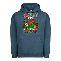 Pigment Midnight Navy merry christmas car Urban Hoodie - CowhideDigitalArt