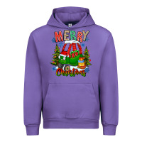 Tulip merry christmas car Urban Hoodie - CowhideDigitalArt