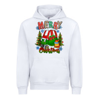White merry christmas car Urban Hoodie - CowhideDigitalArt