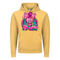 Vintage Mustard Breast Cancer Gnomies Truck Vintage Hoodie - BundleAndBundleShop