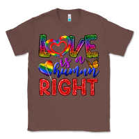 Chestnut Love İs a Human Right Classic Tee - BundleAndBundleShop