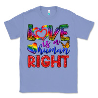 Colony Blue Love İs a Human Right Classic Tee - BundleAndBundleShop