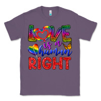 Lavender Love İs a Human Right Classic Tee - BundleAndBundleShop