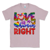 Lilac Love İs a Human Right Classic Tee - BundleAndBundleShop