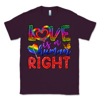 Plum Love İs a Human Right Classic Tee - BundleAndBundleShop