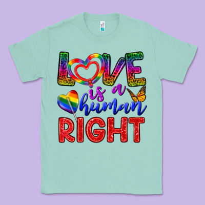 Love İs A Human Right Classic Tee Designed By Bundleandbundleshop