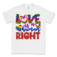 White Love İs a Human Right Classic Tee - BundleAndBundleShop