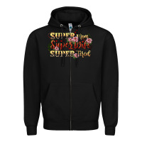 Black Super mom super wife super tired Zipper Hoodie - CowGirlArtShop