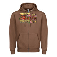 Chestnut Super mom super wife super tired Zipper Hoodie - CowGirlArtShop