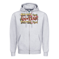Heather Grey Super mom super wife super tired Zipper Hoodie - CowGirlArtShop