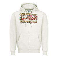 Oatmeal Heather Super mom super wife super tired Zipper Hoodie - CowGirlArtShop