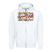 White Super mom super wife super tired Zipper Hoodie - CowGirlArtShop