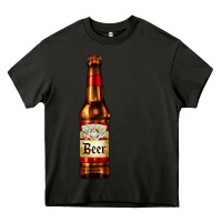 Asphalt red beer bottle Heavy Core Tee - AdoDesignShop