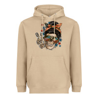 Mushroom American Mother skull Heavyweight Hoodie - FaDigitalArtStudio