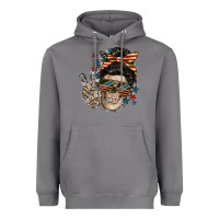 Storm American Mother skull Heavyweight Hoodie - FaDigitalArtStudio