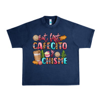 Navy but first cafecito y chisme Urban Heavy Tee - LillyAllenDesigns